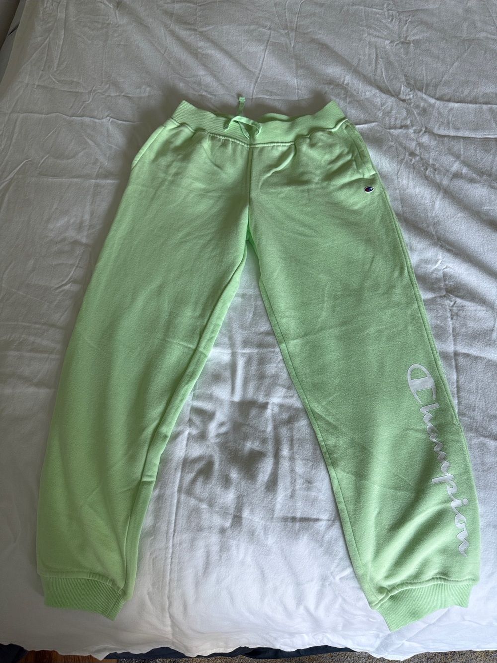 Champion Kids Light Green Logo Jogger Sweatpants
